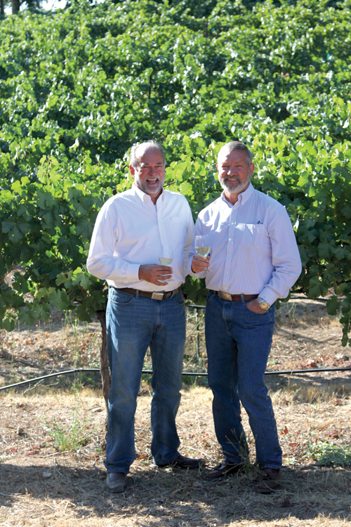 Steve Meixner, left and Newlin Hastings.