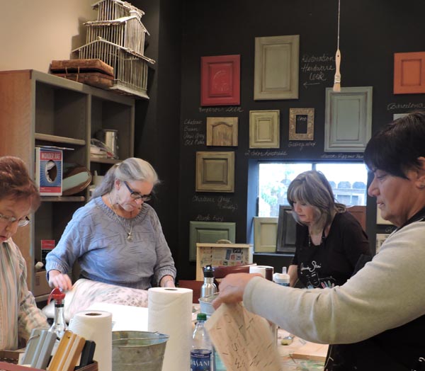 Owner Viki Shoemaker leads a class.