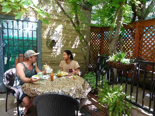 Odyssey World offers comfortable indoor and outdoor seating.
